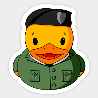 Military Beret Rubber Duck Sticker